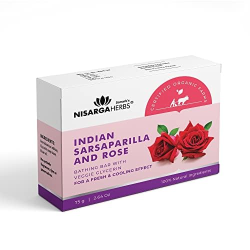 Nisarga Indian Sarsaparilla & Rose Soap