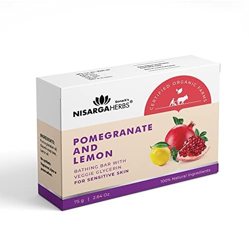 Nisarga Pomegranate & Lemon Soap 