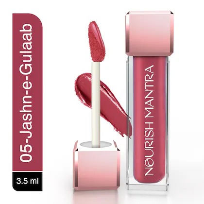 Nourish Mantra  Jashn-e-Gulaab (Dark Pink) Lipstick with SPF 15