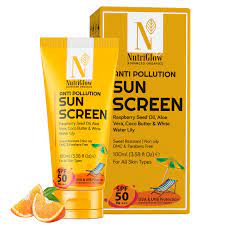Nutriglow Advanced Organics Anti Pollution Sun Screen Spf 50++