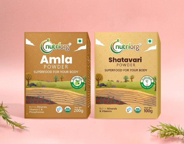Nutriorg Organic Amla with Shatavari Powder