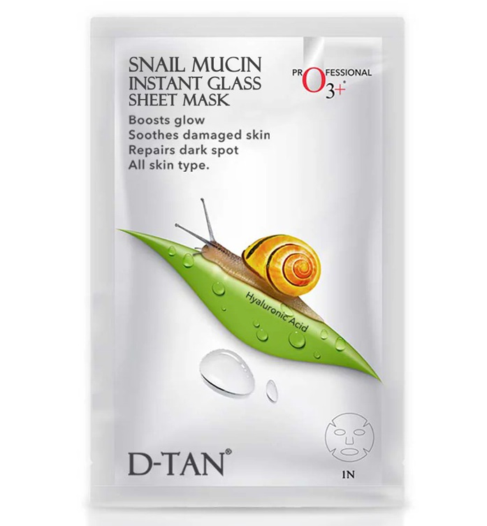 O3+ Snail Mucin Instant Glass Sheet Mask