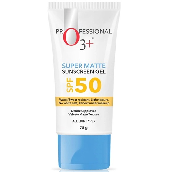 O3+ Super Matte Sunscreen gel SPF 50