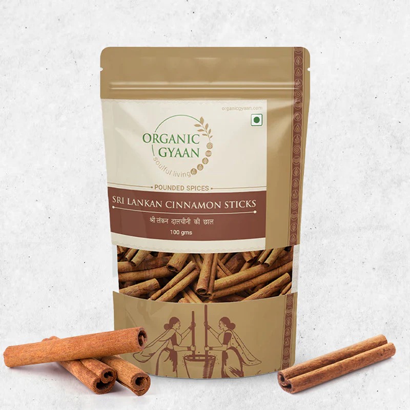 Organic Gyaan  Sri Lankan Cinnamon / Ceylon Cinnamon Stick
