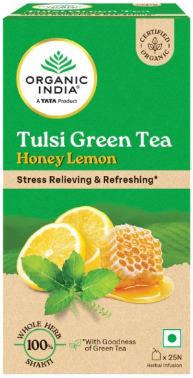 Organic India Tulsi Green Tea Honey Lemon