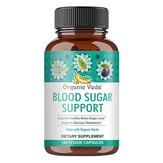 Organic Veda Blood Sugar Support Capsules 