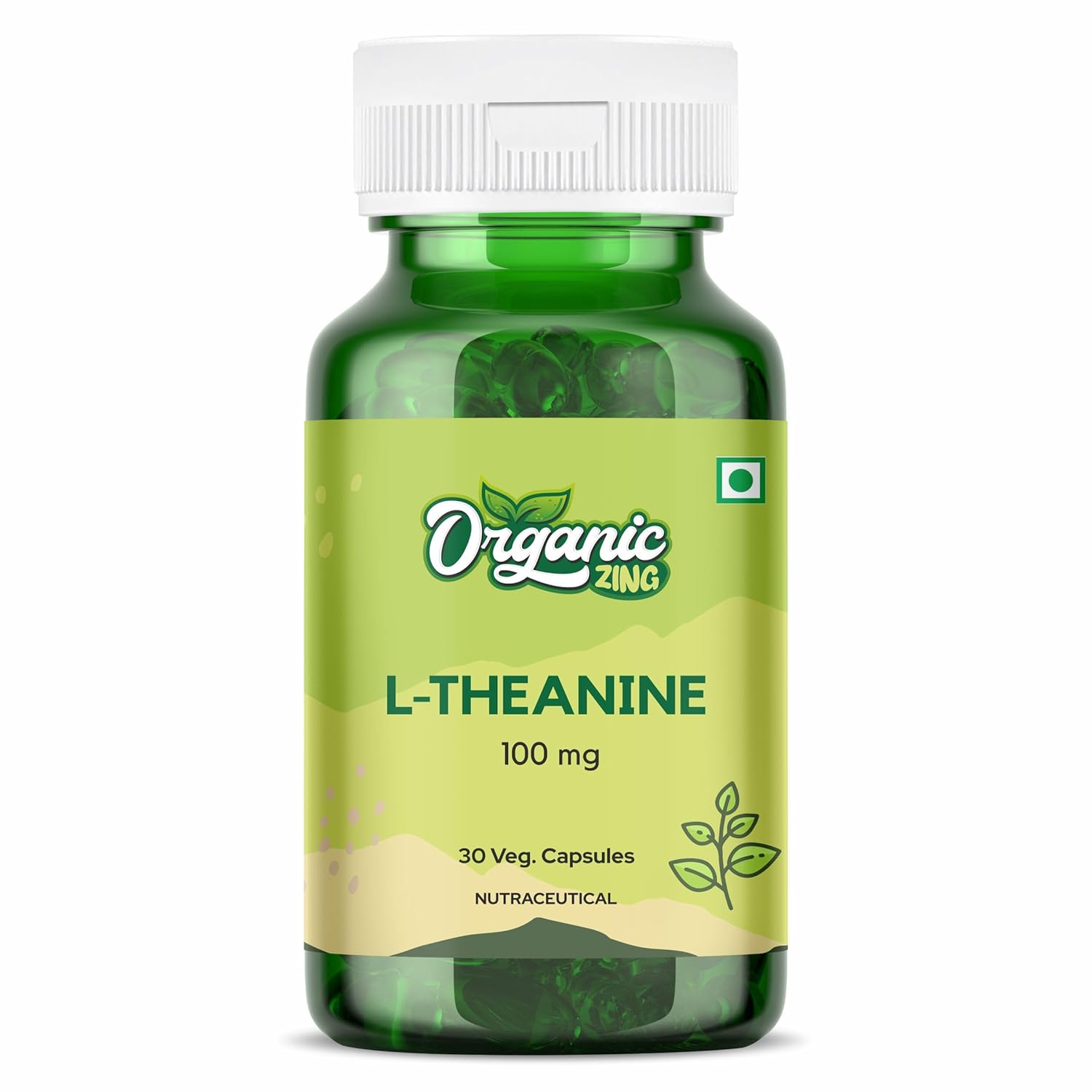 Organic Zing L-Theanine 100mg Supplement
