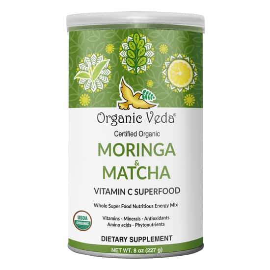 Organic veda Buy Moringa & Matcha Vitamin C Superfood Powder