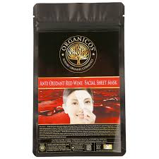 Organicos Anti Oxidant Red Wine Facial Sheet Mask