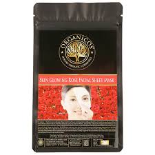 Organicos Skin Glowing Rose Facial Sheet Mask