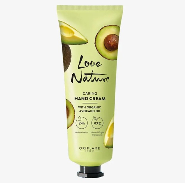 Oriflame Love Nature Caring Hand Cream with Organic Avocado Oil