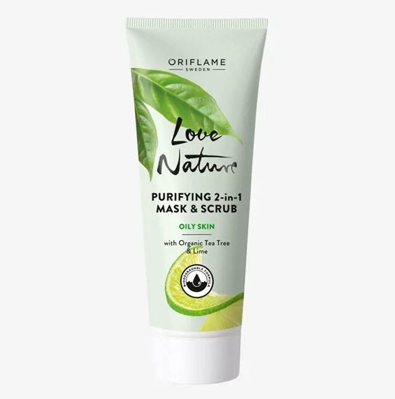 Oriflame Love Nature Purifying 2-In-1 Mask & Scrub