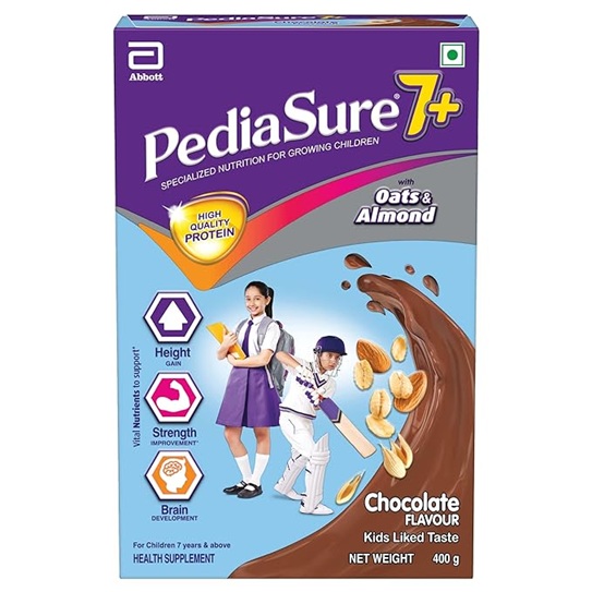 Pediasure 7 Plus Oats & Almond Nutrition Drink Powder - Chocolate Flavour