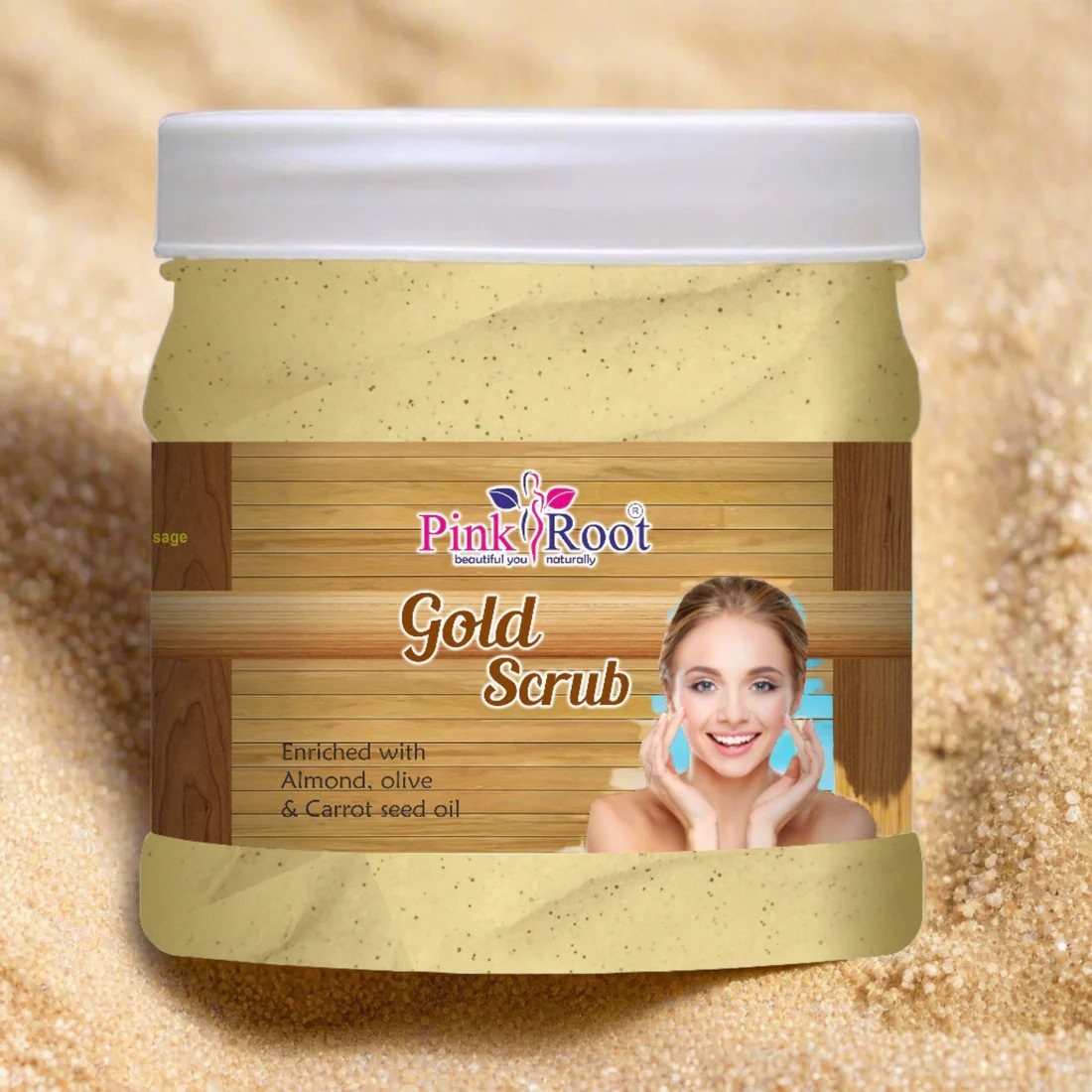 Pink Root Gold Scrub
