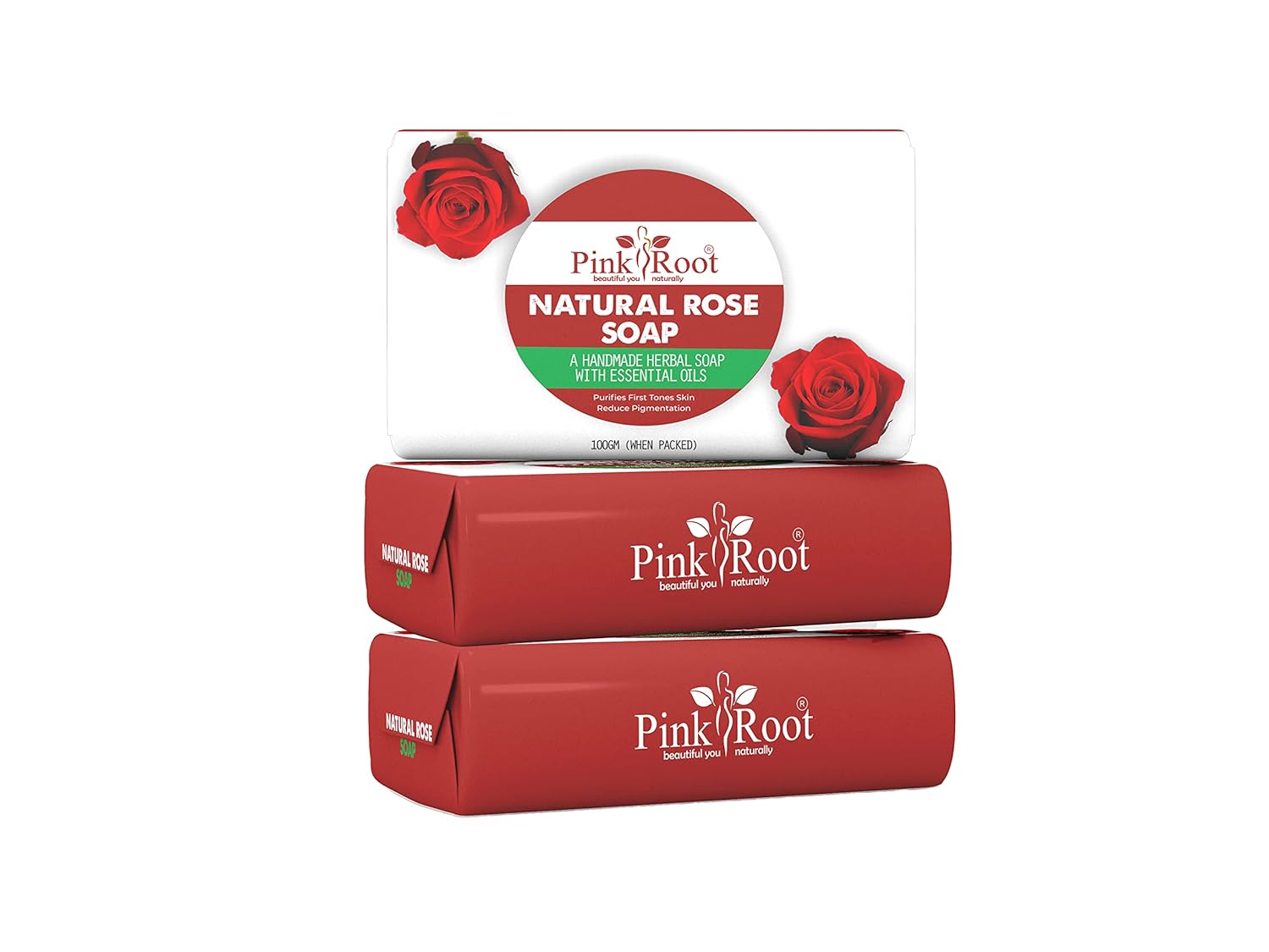 Pink Root Natural Rose Soap