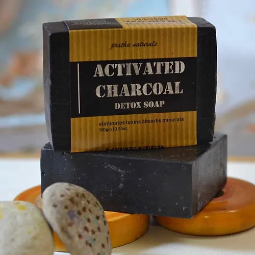 Pratha Activated Charcoal Detox Soap