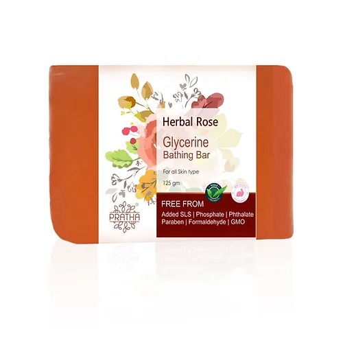 Pratha Glycerin Bathing Bar-Herbal Rose water