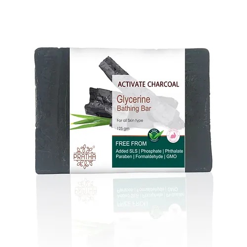 Pratha Glycerin Bathing Bar - Activated Charcoal