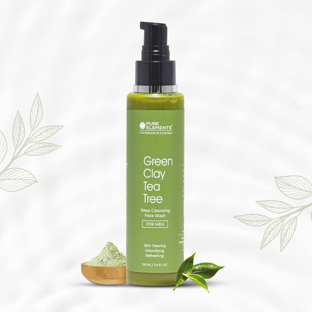Pure Elements Green Clay Teatree Deep Cleansing Face Wash
