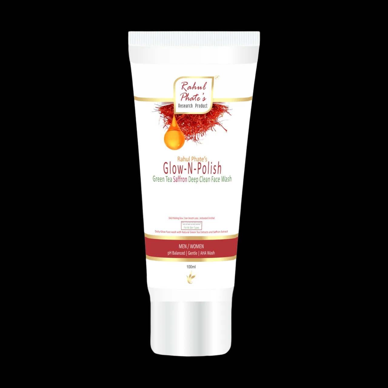 Rahul Phates Glow-N-Polish Green Tea Saffron Deep Clean Face Wash