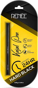 Renee Hard Black Kajal Pen With Sharpener