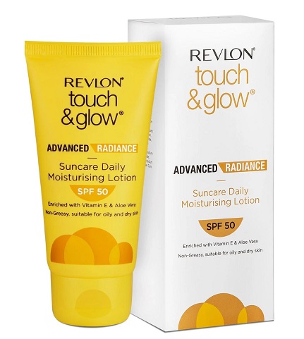 Revlon Touch & Glow Advanced Radiance Sun Care Daily Moisturizing Lotion Spf 50