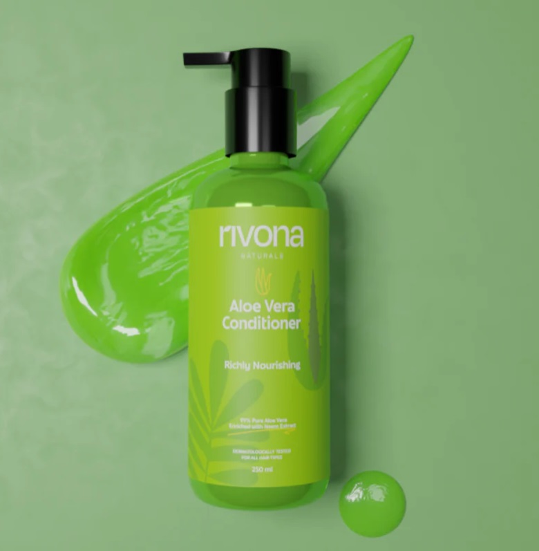 Rivona Naturals Aloe Vera Conditioner with Avocado Butter for Frizz Free Hair