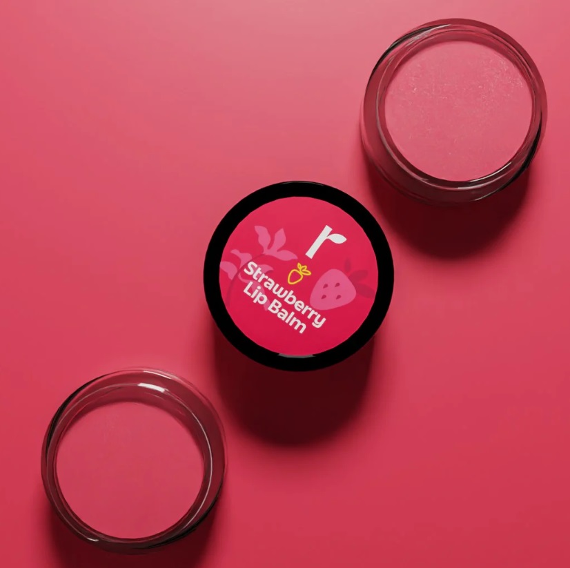 Rivona Naturals Strawberry Lip Balm With Avocado Butter For Soft lips