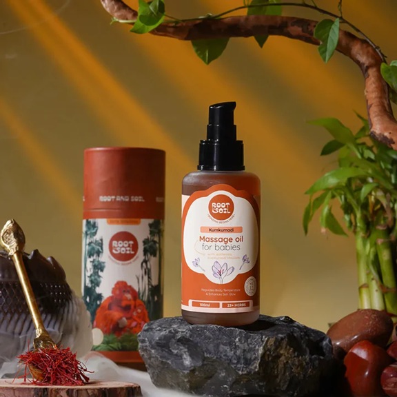 Root and Soil Kumkumadi Baby Massage Oil