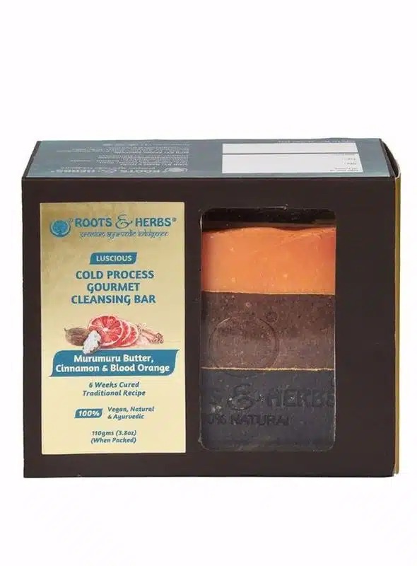Roots and Herbs Lucious Murumuru Butter, cinnamon & Blood Orange  Soap