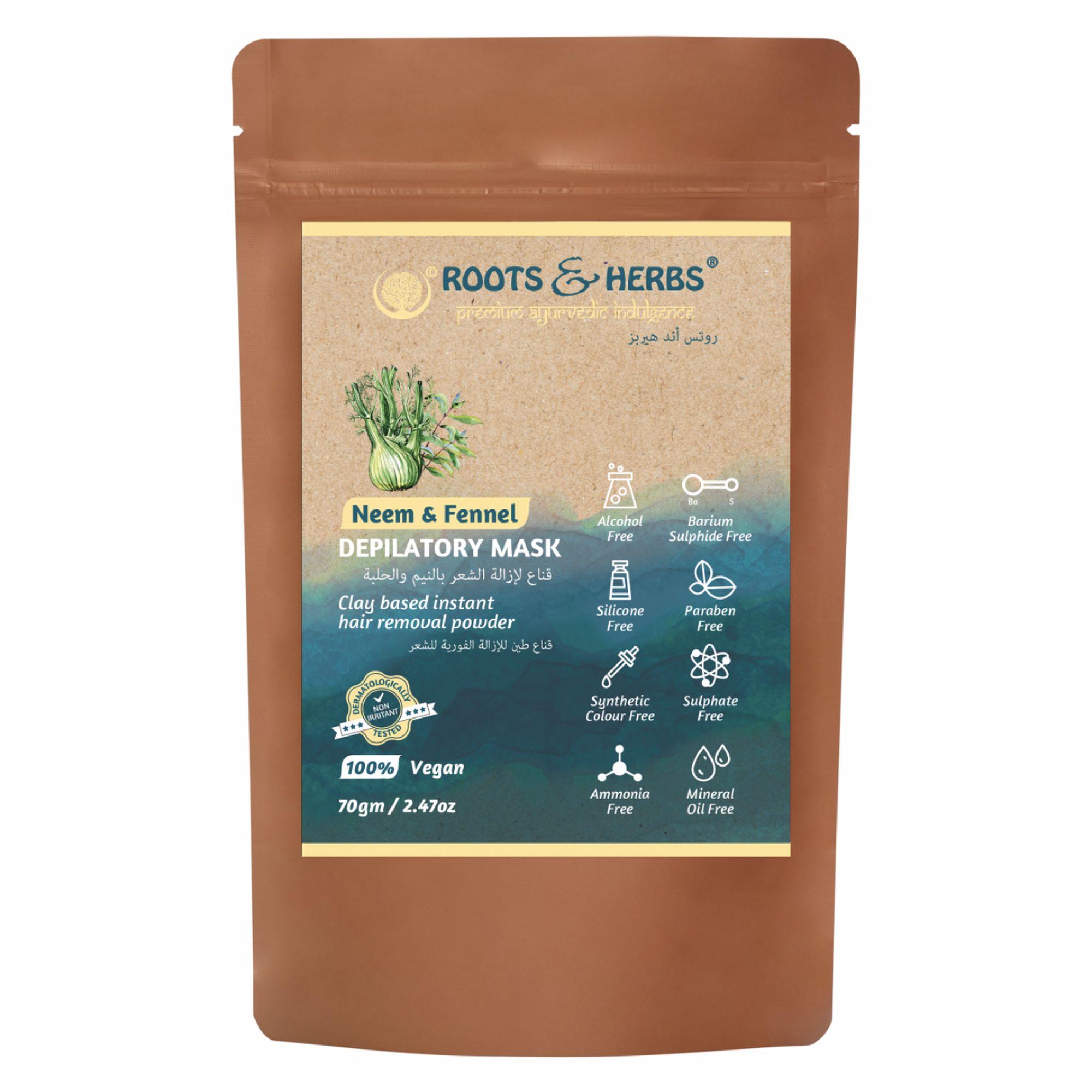 Roots and Herbs Neem & Fennel Depilatory Mask
