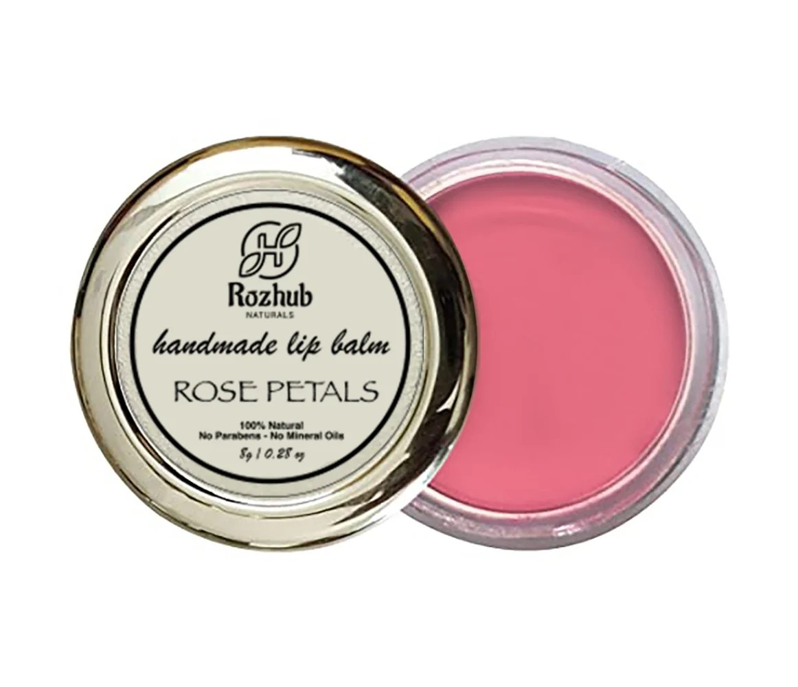 Rozhub Naturals Vegan Lip Balm - Rose Petal