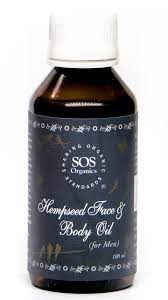 SOS Organics Hempseed Face & Body Oil for Men