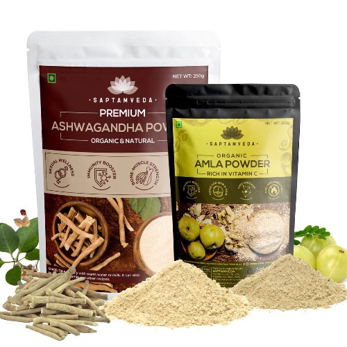 Saptamveda Ashwagandha and Amla Powder