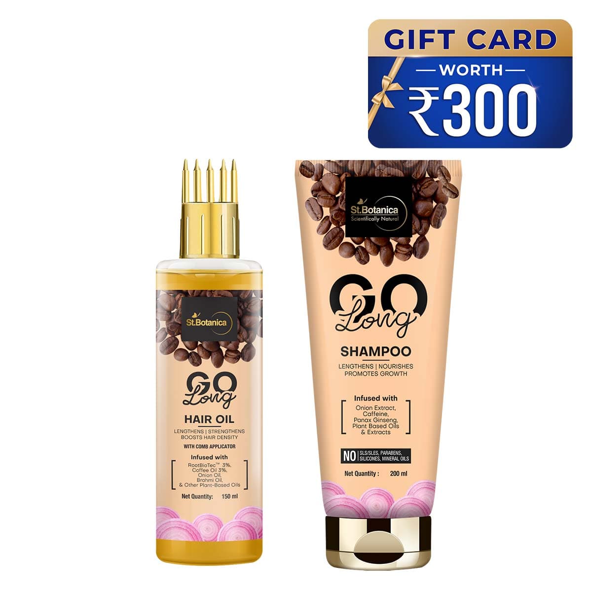 St.Botanica GO Long Onion Hair And Shampoo Combo