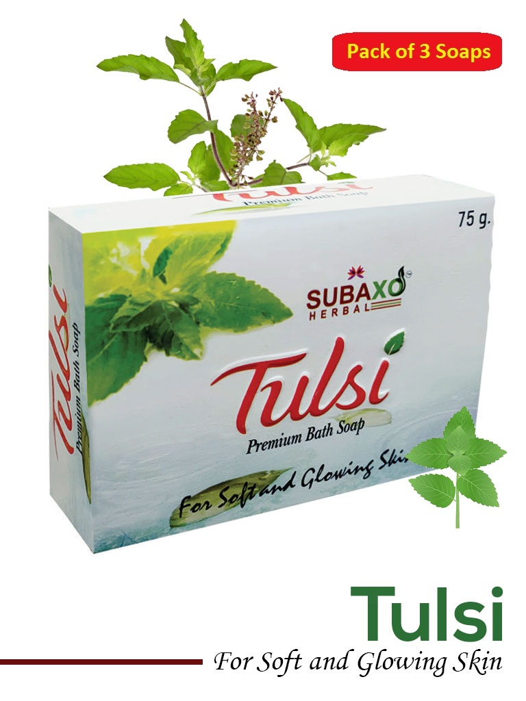 Subaxo Ayurvedic Tulsi (Basil) Premium Bath Soap