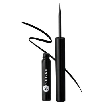 Sugarcosmetics Eye Warned You So Double Matte Eyeliner - 01 Black Swan
