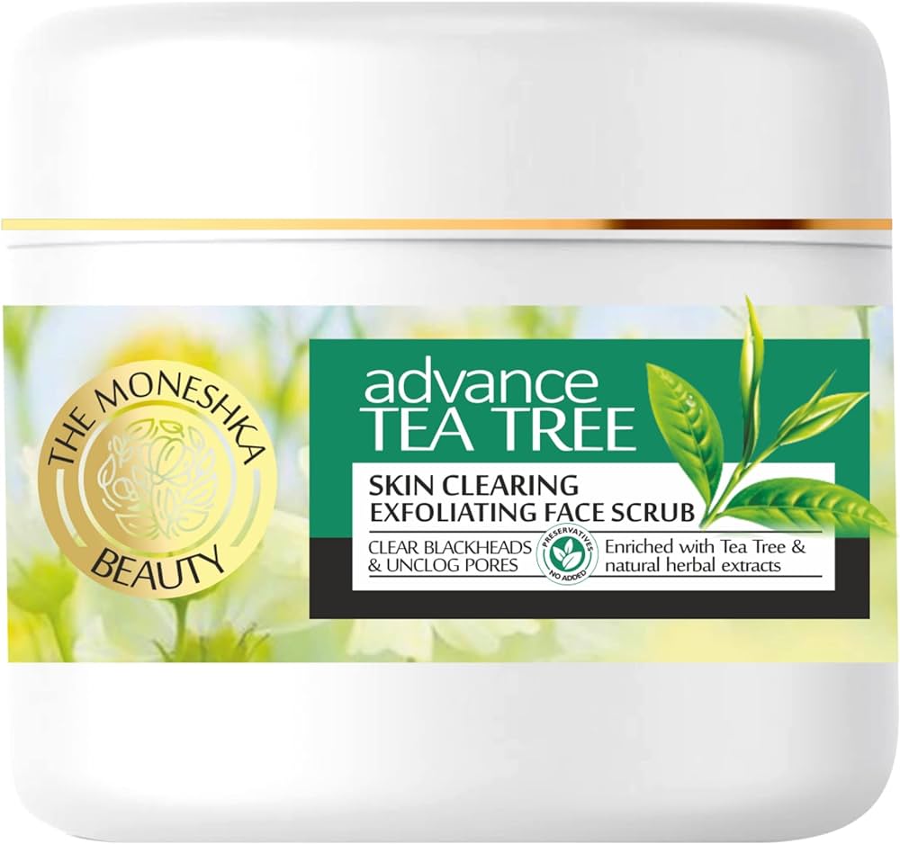 The Moneshka Beauty Tea Tree Anti-Acne Oil Control Scrub