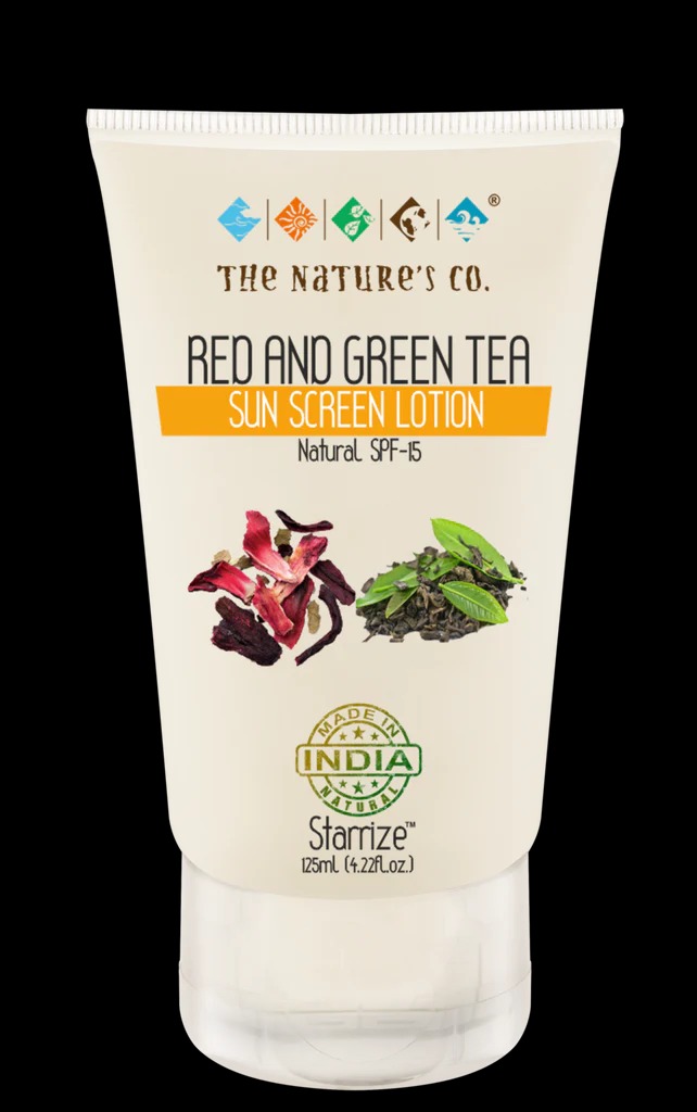 The Nature's Co Red And Green Tea Sun Screen Lotion