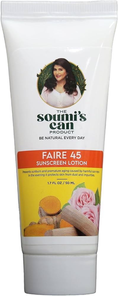 The Soumis Can Faire 45 Sunscreen Lotion