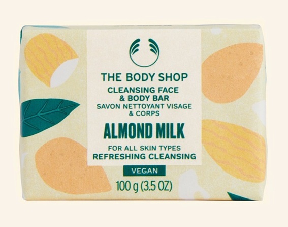 The body shop Almond Milk Cleansing Face & Body Bar