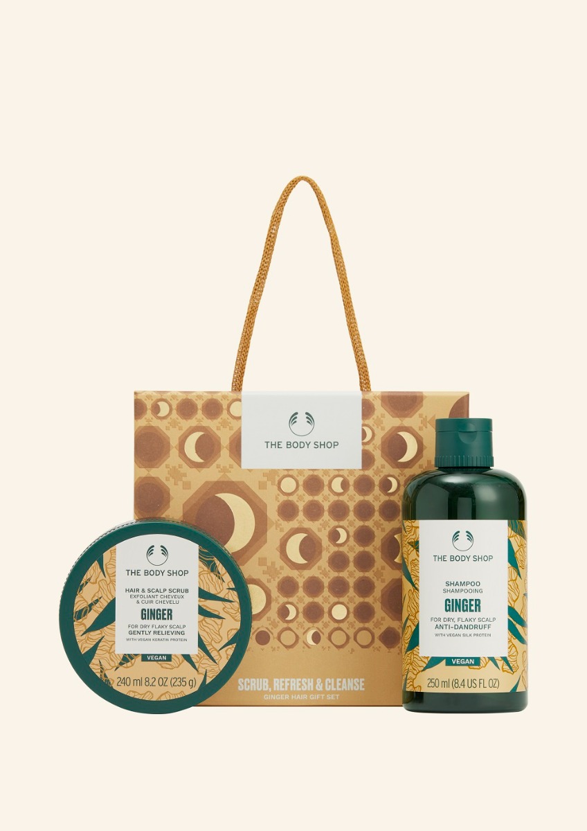 The body shop Scrub, Refresh & Cleanse Ginger Hair Gift