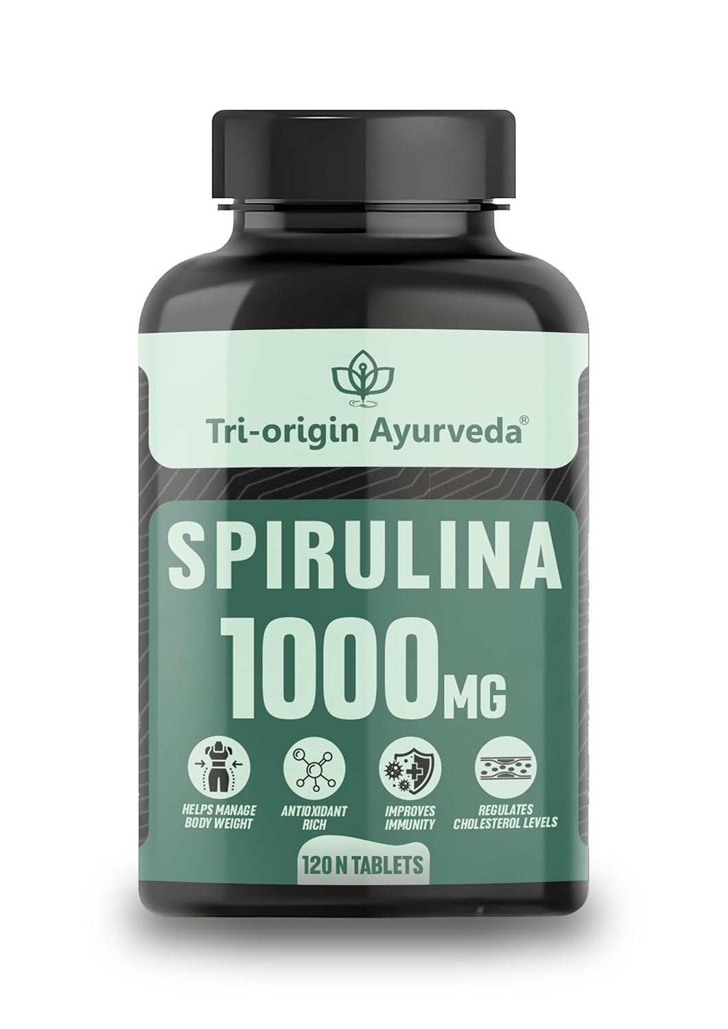 Tri-Origin Ayurveda Spirulina Tablets