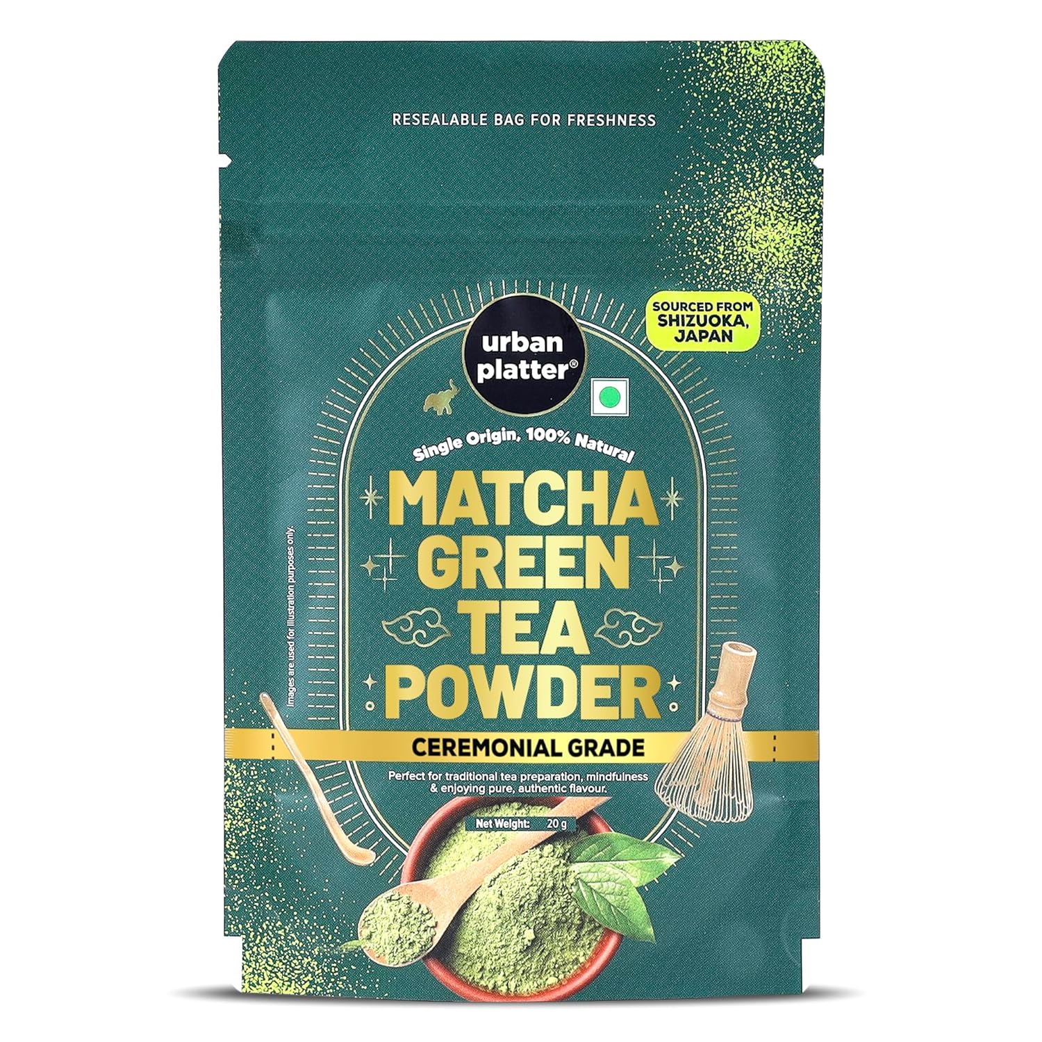 Urban Platter Japanese Ceremonial Grade Matcha Green Tea Powder