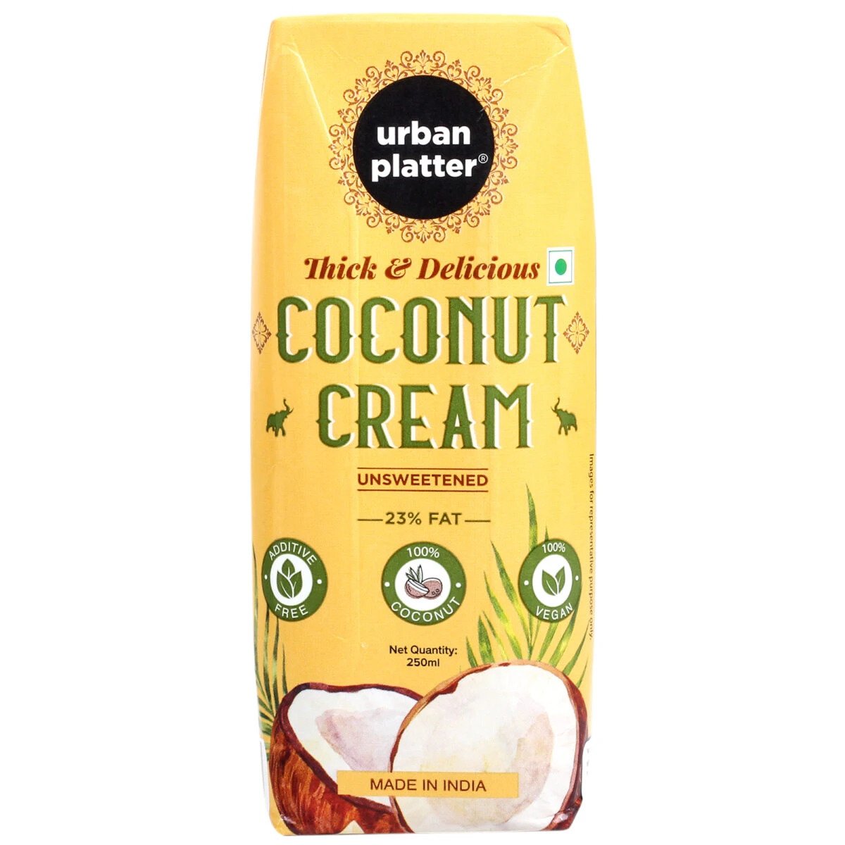 Urban Platter Unsweetened Coconut Cream