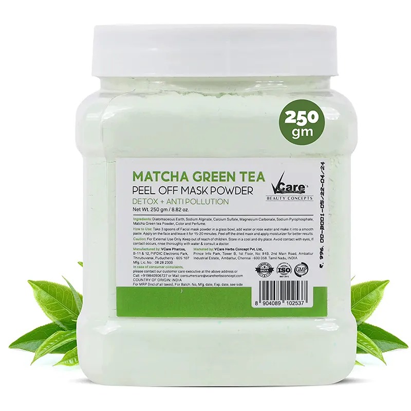 VCare Matcha Green Tea Jelly Peel Off Mask Powder