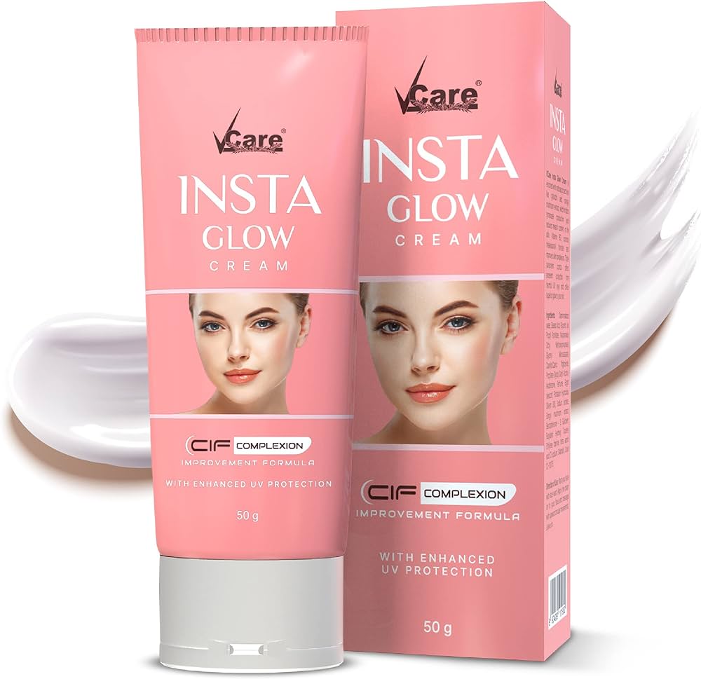 VCare Skin Brightening Insta Glow Cream with UV Protection