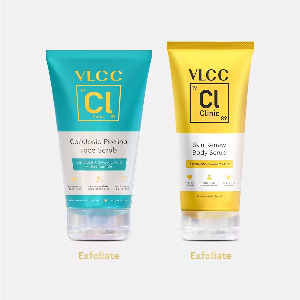 VLCC Peel & Exfoliate Skin Renew Face & Body Scrub Combo