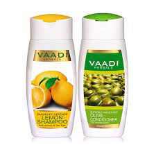 Vaadi Herbals Dandruff Defense Lemon Shampoo with Olive Conditioner