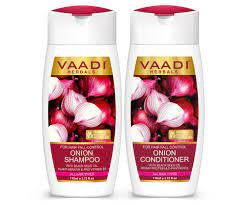 Vaadi Herbals Onion Shampoo With Conditioner For Hair Fall Control 